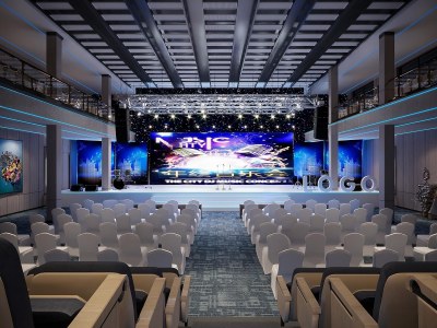 现代发布会3D模型下载